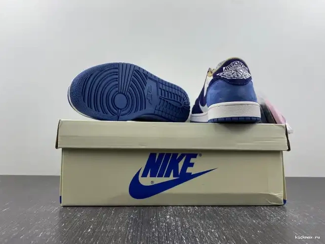 Rep MAX SCOTT X JORDAN 1 CUSTOM AIR TRAVIS DM7866-808 0605